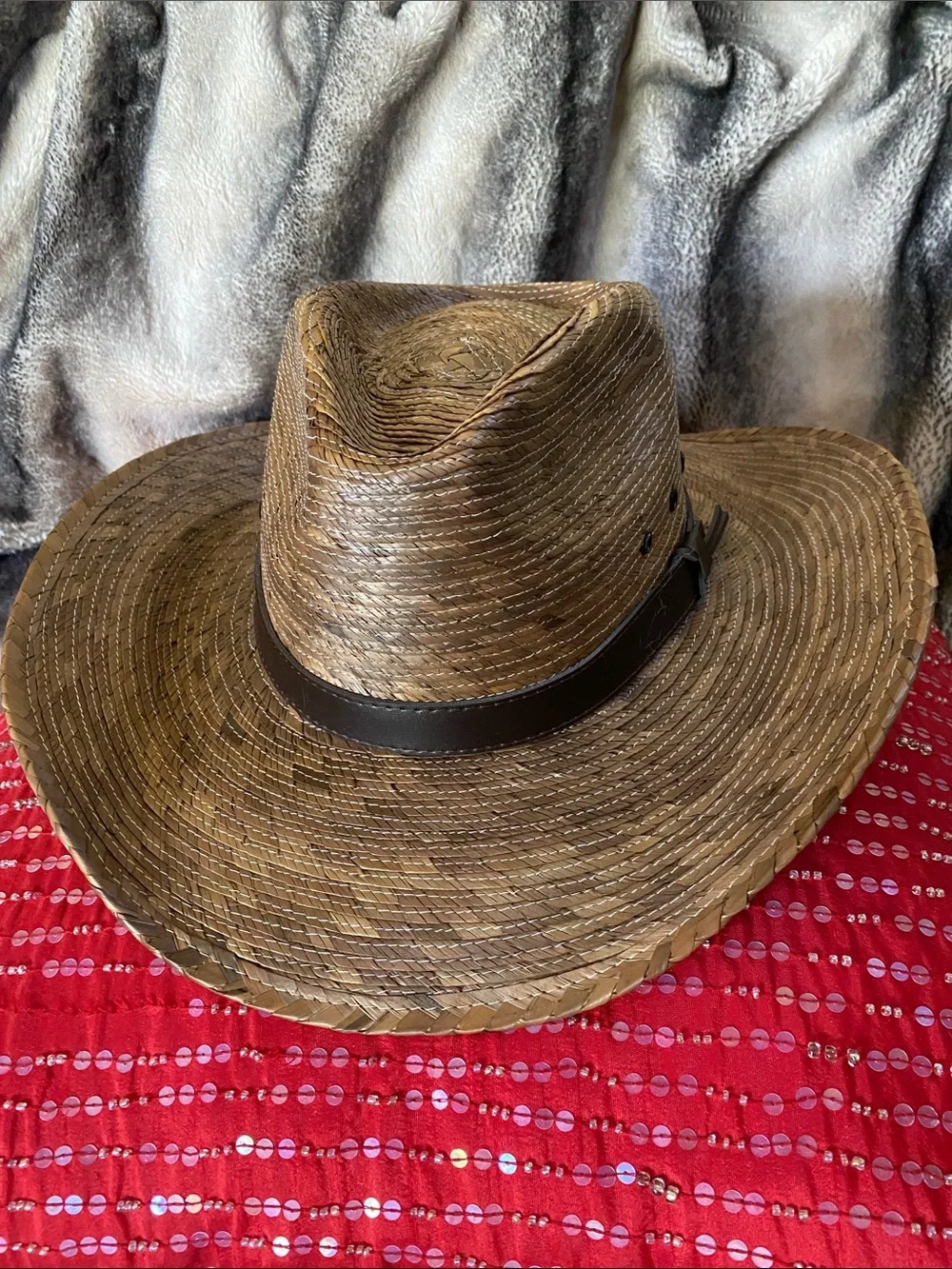 Gold Coast Sunwear Unisex Straw Beach Resort Wear Hat NWT